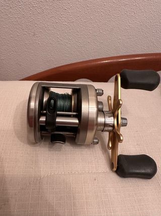 Carrete y caña de casting.