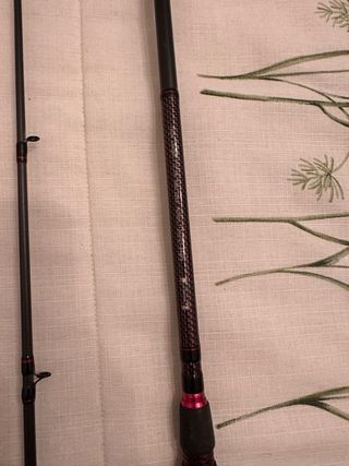 Carrete y caña de casting.