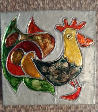 Cuadros Decorativos Gallos coloridos