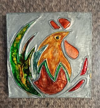 Cuadros Decorativos Gallos coloridos