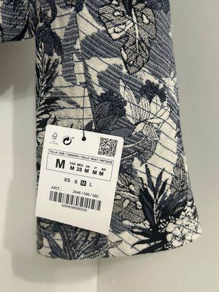 Chaqueta Zara Estampada Floral Talla M