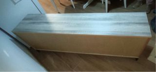 Mueble TV madera y metal