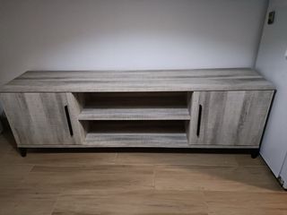 Mueble TV madera y metal