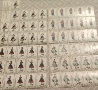 Sellos España Trajes Típicos 6 Ptas