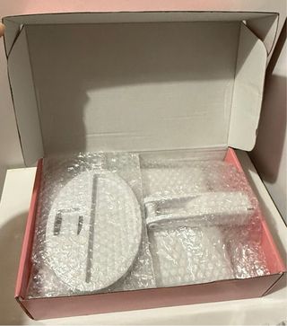 Espejo de maquillaje portátil con luz