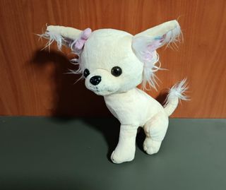 Peluche perro chihuahua beige - 25 cm