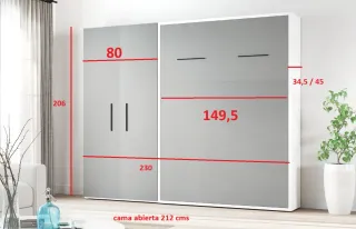 Cama abatible Nova con armario