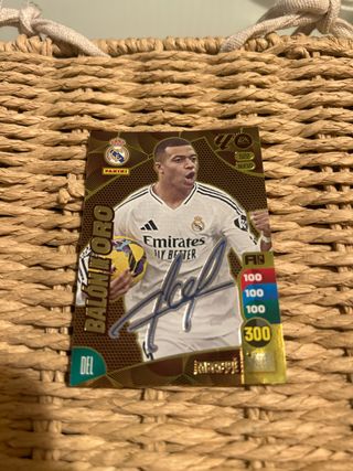 Carta Mbappé Balón de Oro Firmada