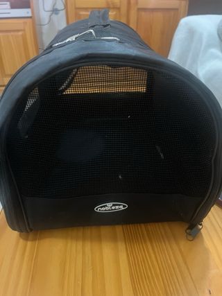 Transportín para mascotas negro