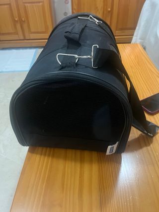 Transportín para mascotas negro