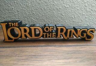 Letrero El Señor de los anillos