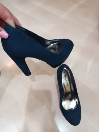 Zapatos de tacón Primavera azul talla 36