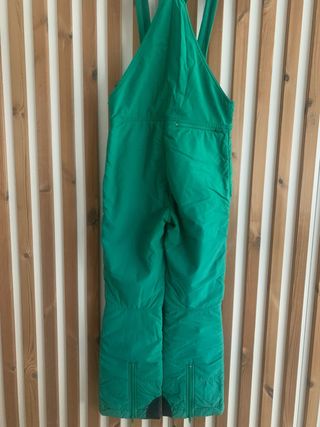 Mono de esquí unisex verde y morado