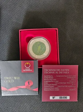 Moneda Plata Niobio Antropoceno