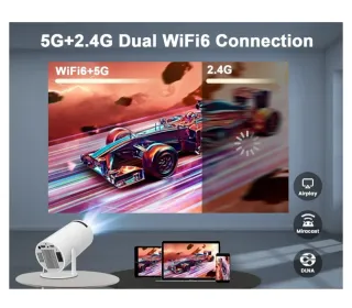 Mini proyector 4K blanco