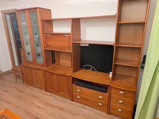 Mueble salón modular madera pino macizo