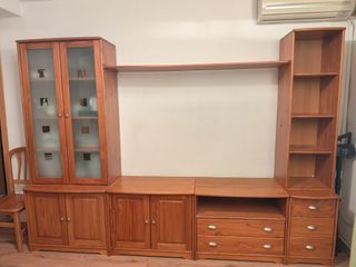 Mueble salón modular madera pino macizo