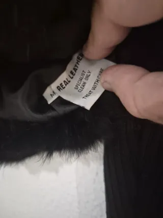 Chaqueta punto y piel Censured Talla M