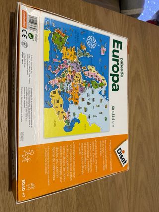 Puzzle Mapa Europa Educativo Diset 125 Piezas