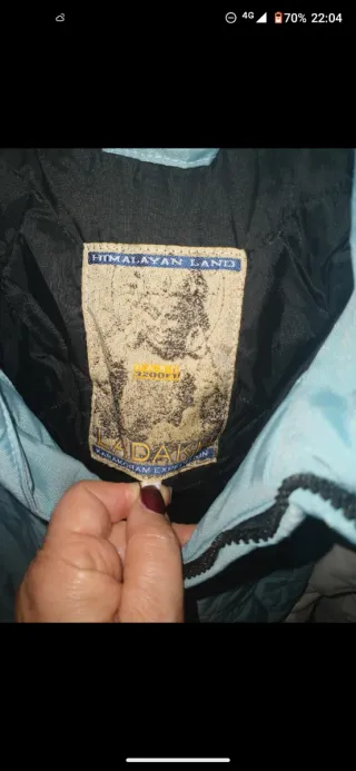 Giubbotto sci donna blu e bianco