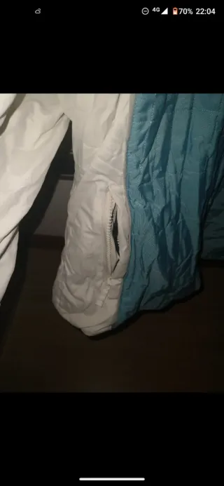 Giubbotto sci donna blu e bianco