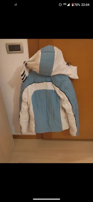 Giubbotto sci donna blu e bianco