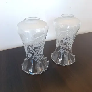 Tulipani di vetro decorati