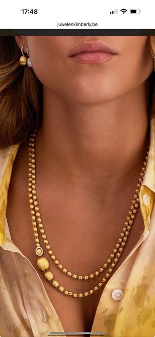 Espectacular Collar Oro Amarillo con Diamantes