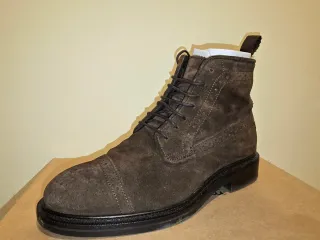 Botines piel ante Massimo Dutti Marrón