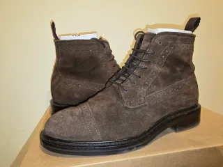 Botines piel ante Massimo Dutti Marrón