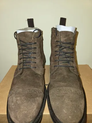 Botines piel ante Massimo Dutti Marrón