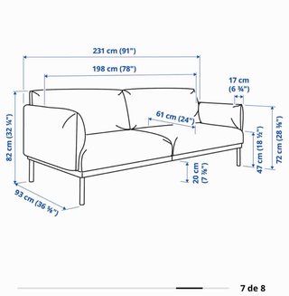 Sofá de Ikea modelo Äpplaryd modular gris