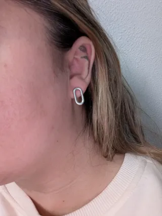 Pendientes Pandora Ovalados Plata