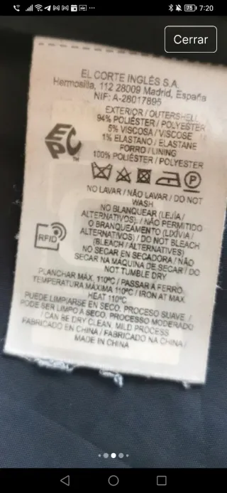 Abrigo Elogy Negro El Corte Inglés