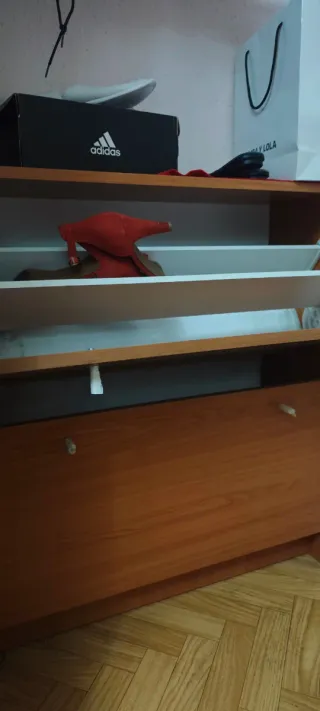 Zapatero de madera 2 puertas