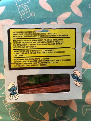 Pitufos cajas vintage.