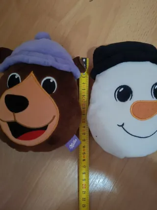 Peluche Muñeco Nieve y Oso Milka