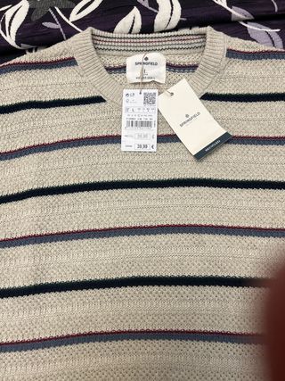 Jersey Springfield Hombre Talla L Rayas