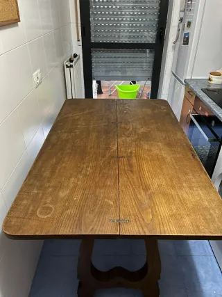 Mesa de madera plegable