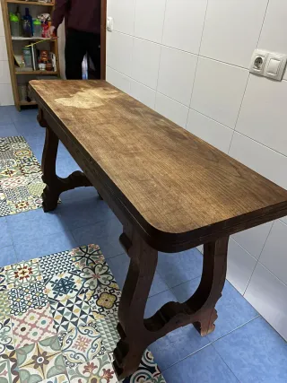 Mesa de madera plegable