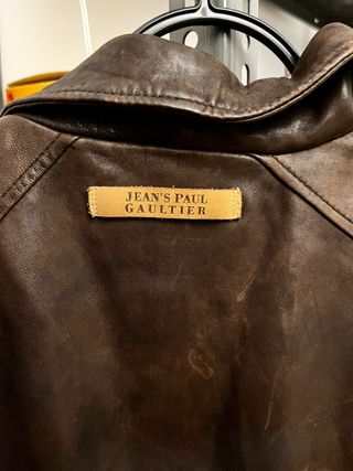 Abrigo Jean Paul Gaultier Cuero Marrón