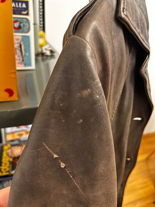 Abrigo Jean Paul Gaultier Cuero Marrón