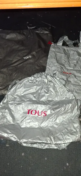 Bolsas de tela Tous (negras y grises)