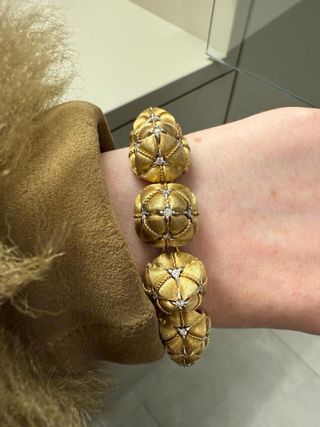 Espectacular Set Oro Amarillo y Brillantes