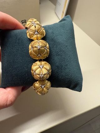 Espectacular Set Oro Amarillo y Brillantes