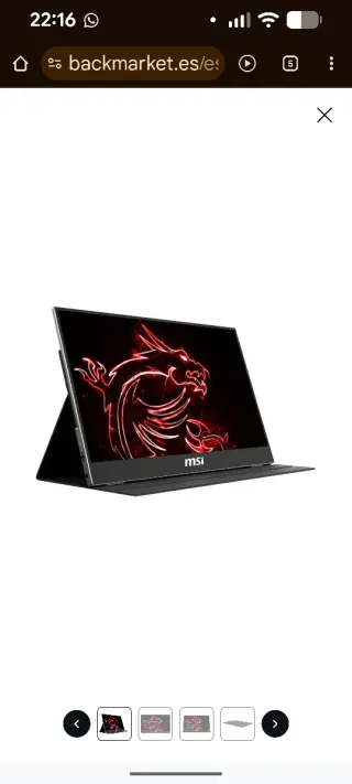 Monitor MSI Optix MAG161V 15 LED FHD