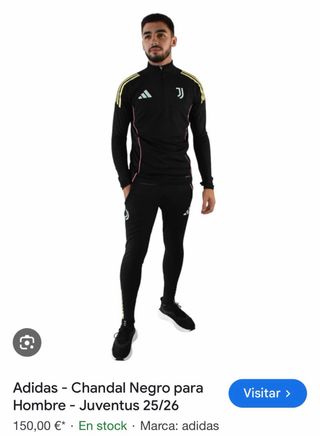 Chándal Juventus Adidas Niño Negro Amarillo