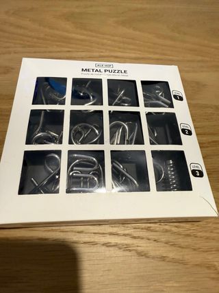 Juego 12 Puzzles Metal Nivel 1-3