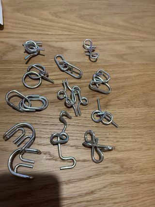 Juego 12 Puzzles Metal Nivel 1-3