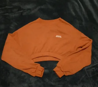 Moletom Cropped Laranja Socially Distanced